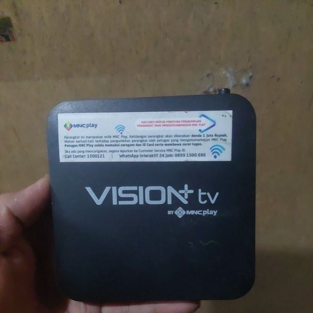 STB MNC VISION+ TV MNC PLAY TV BOX BARANG NORMAL COPOTAN DARI MNC PLAY
