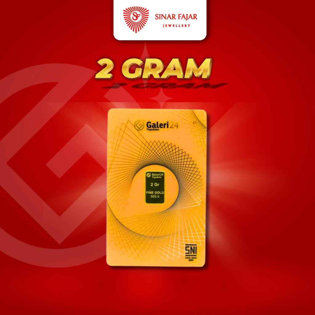 Emas Batangan Galeri 24 2 gram - Emas Galeri 24 (kemasan lama)