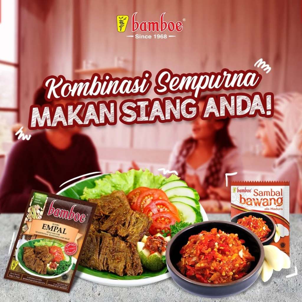 

BAMBOE Bumbu Daging Empal Instan Siap Pakai 72gram - Kheiza Frozen