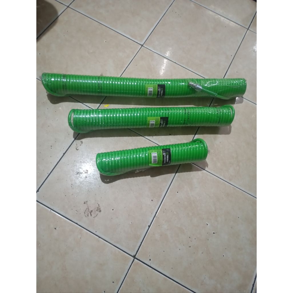 selang angin kompresor / selang recoil hijau tekiro tersedia varian ukuran