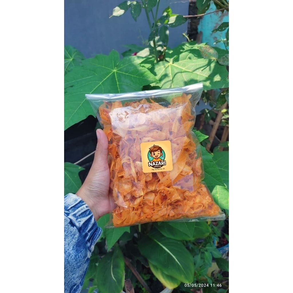 

NAZARI SNACK KERIPIK SINGKONG KRIWIL / KERIPIK SINGKONG PEDAS / KERIPIK PEDAS