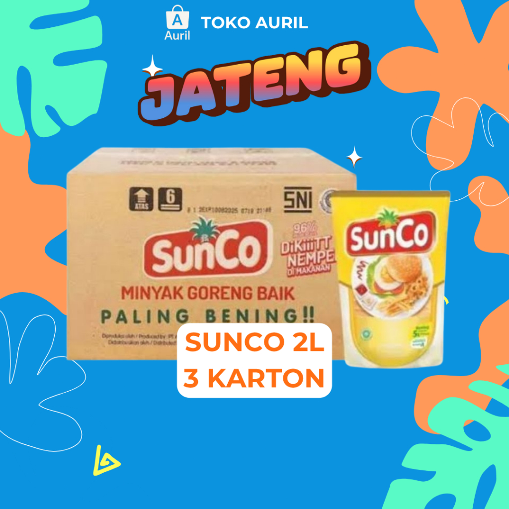 

[PAKET SUNCO 3 DUS/KARTON] MINYAK SUNCO 2L 3 DUS/KARTON MURAH