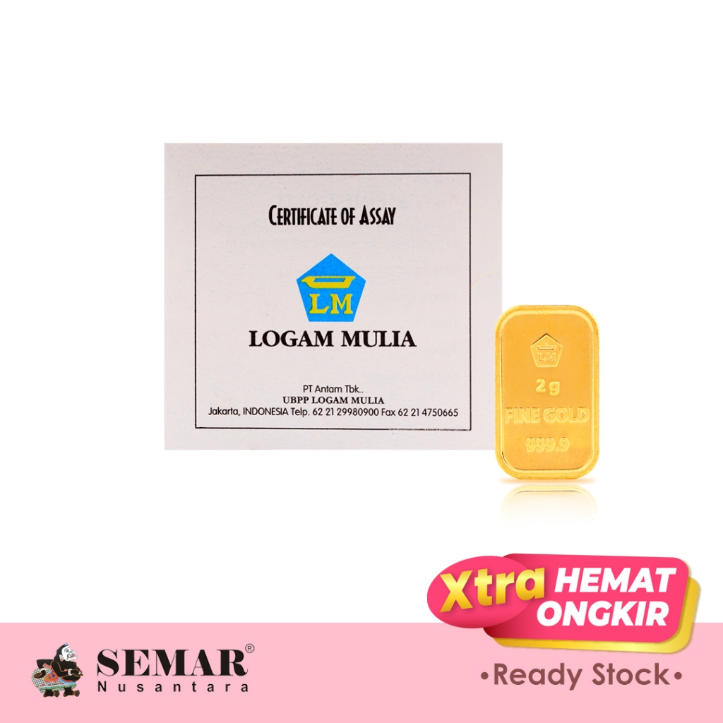 Logam Mulia Antam 2gr Emas Batangan Semar Nusantara