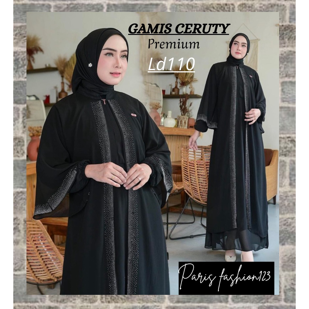 Gamis Ceruty Payet Mutiara | Gamis Ceruty Payet | Gamis Ceruty Premium Mewah | Gamis Payet Terbaru 2