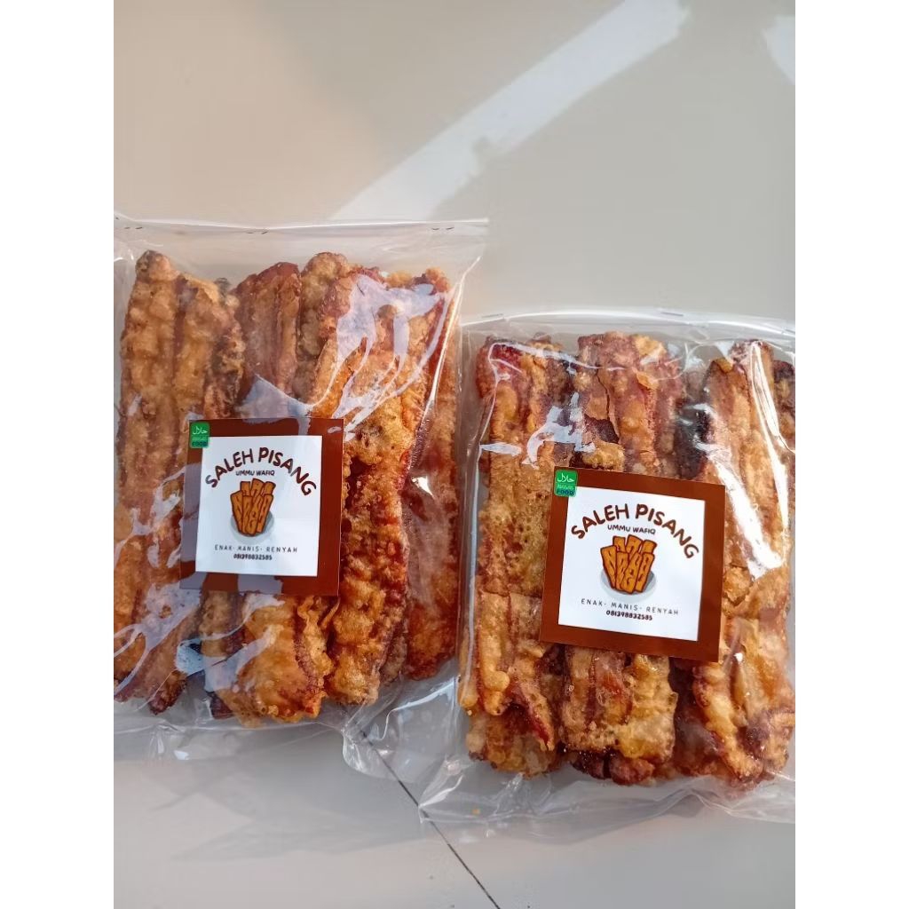 

Saleh Pisang Crispy Snacks Food - Rasakan Kelezatan Manis & Sensasi Menggoda - Stok Tersedia Siap Nikmati