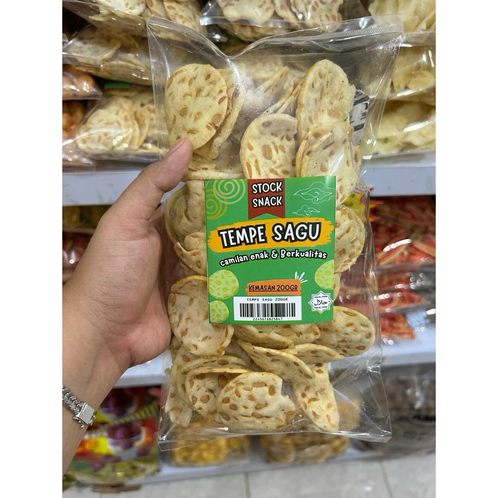 

keripik tempe sagu kemasan 200gram