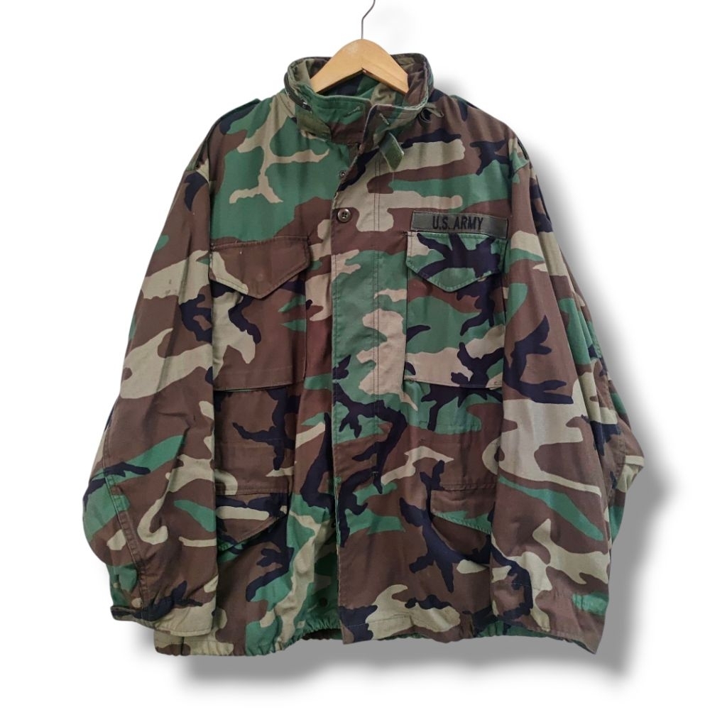 vintage jaket M65 woodland camoflouge