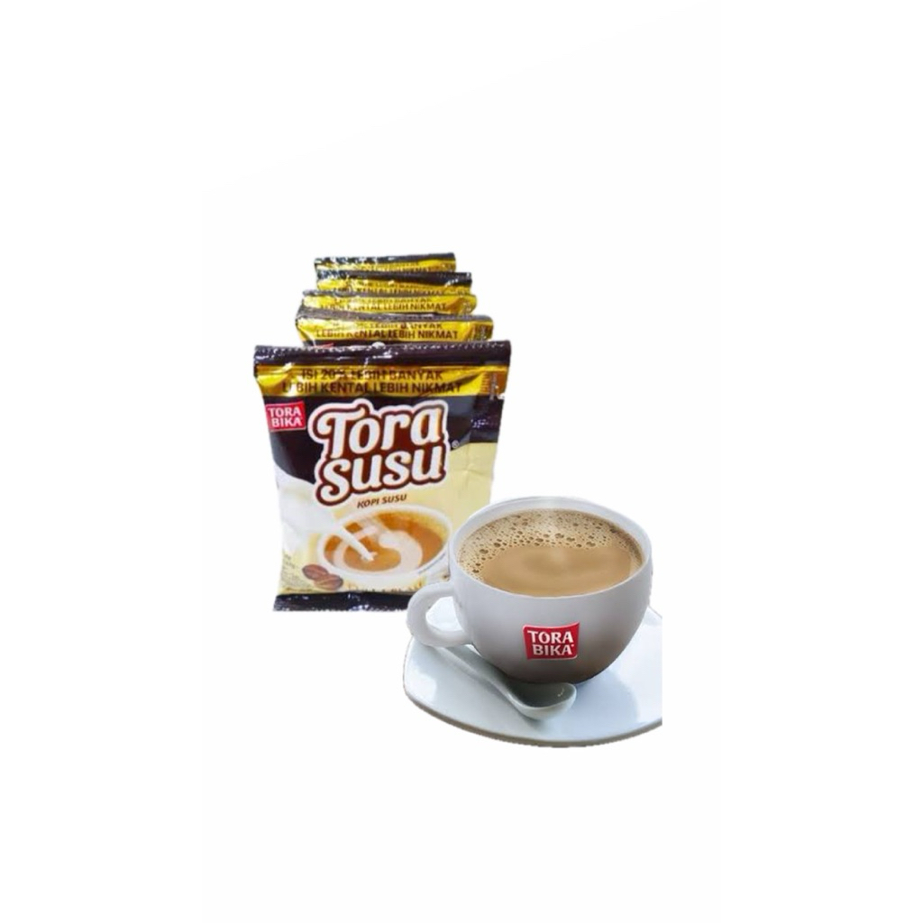 

Tora susu kopi susu 1 renceng (isi 10 saschet)