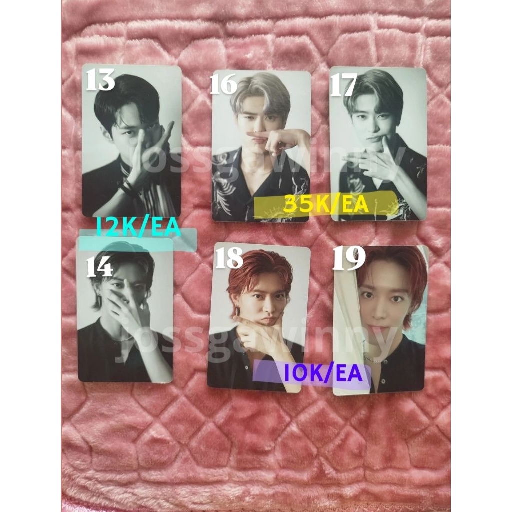 pc photocard official dicon nct 127 jaehyun johnny yuta doyoung jungwoo bnw