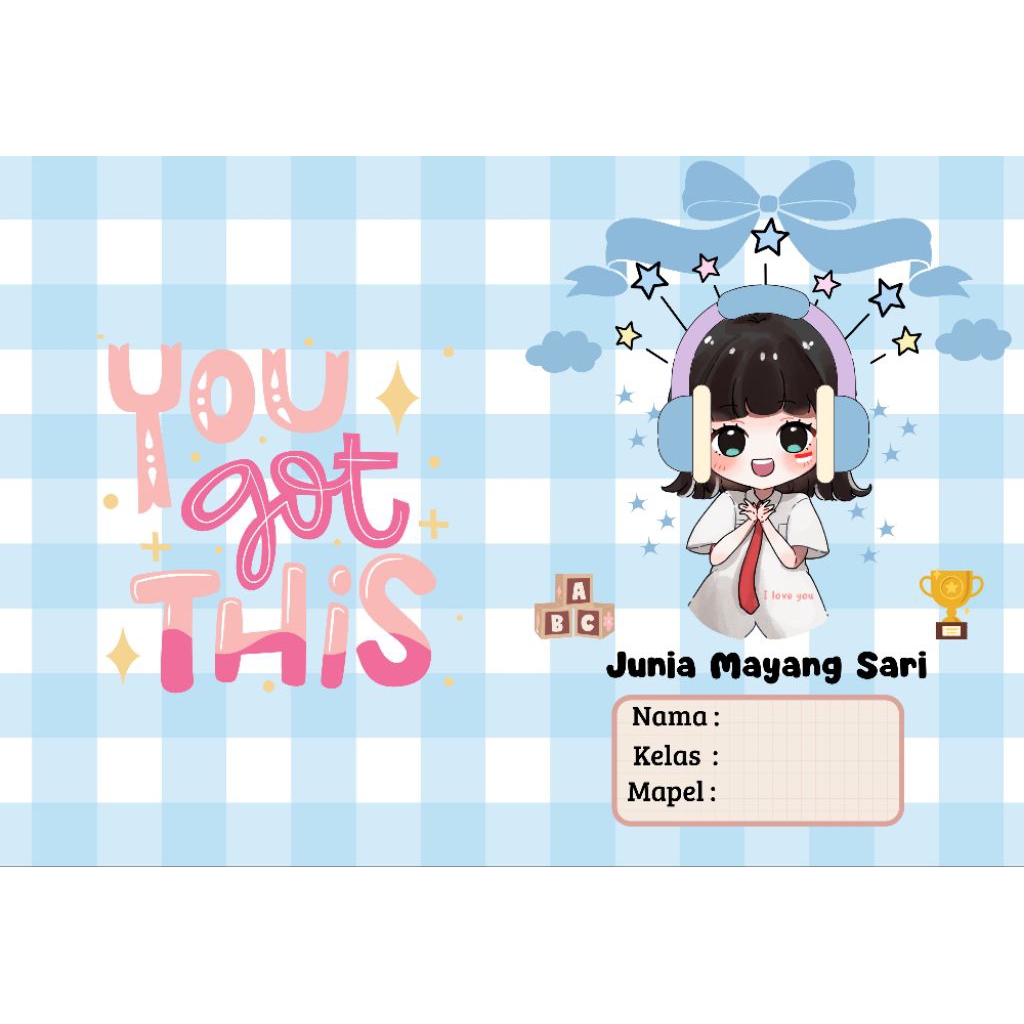 

Sampul Buku Costum Estetik Ukuran 25x36 cm Bahan Art paper 120 gsm Custom Gambar