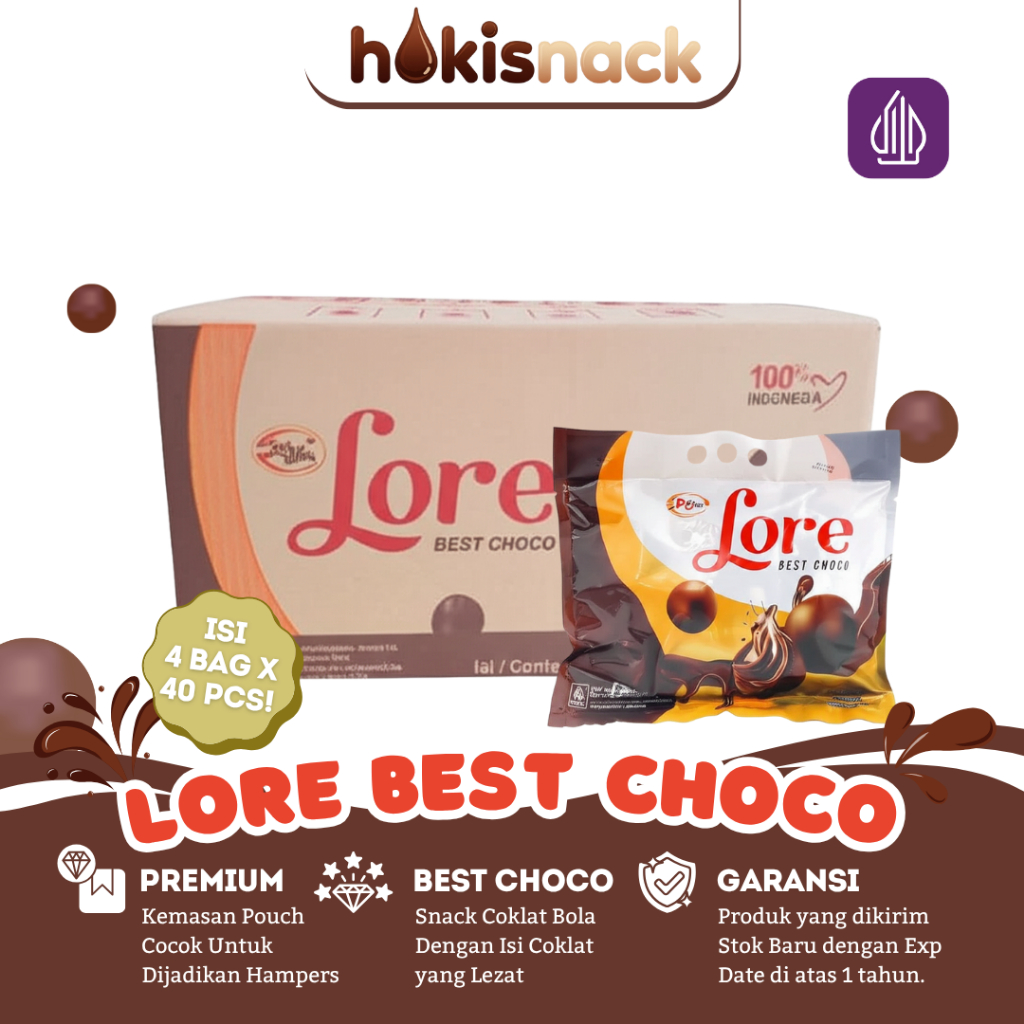 

1 Dus Lore Best Choco Isi 4 Bag | Coklat Lembut Halal Harga Grosir untuk Warung & Snack Anak
