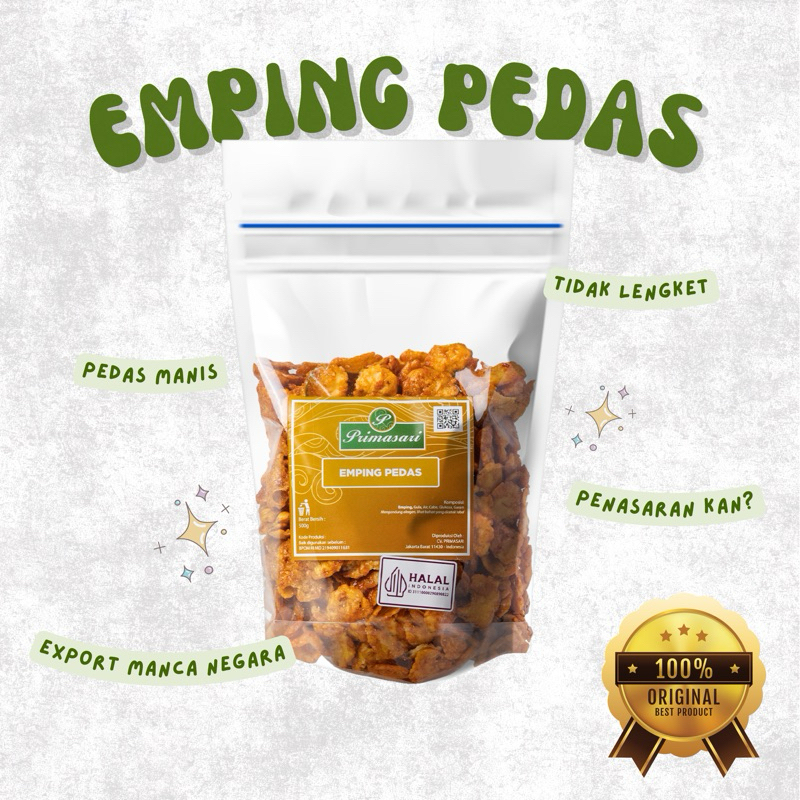 

Emping Pedas PrimaSari Snack 250gr