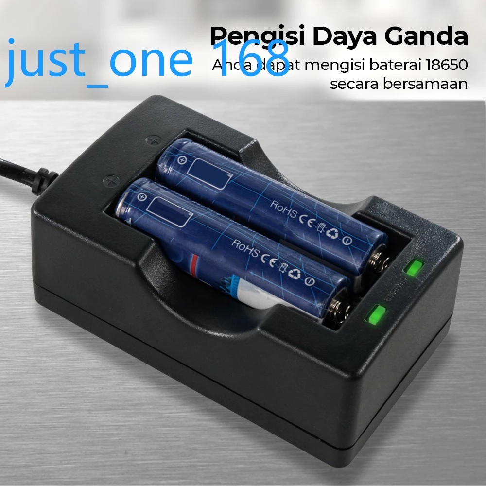 TEMPAT CHARGER 2 SLOT / CHARGER DESTOP BATERAI 18650 2 SLOT