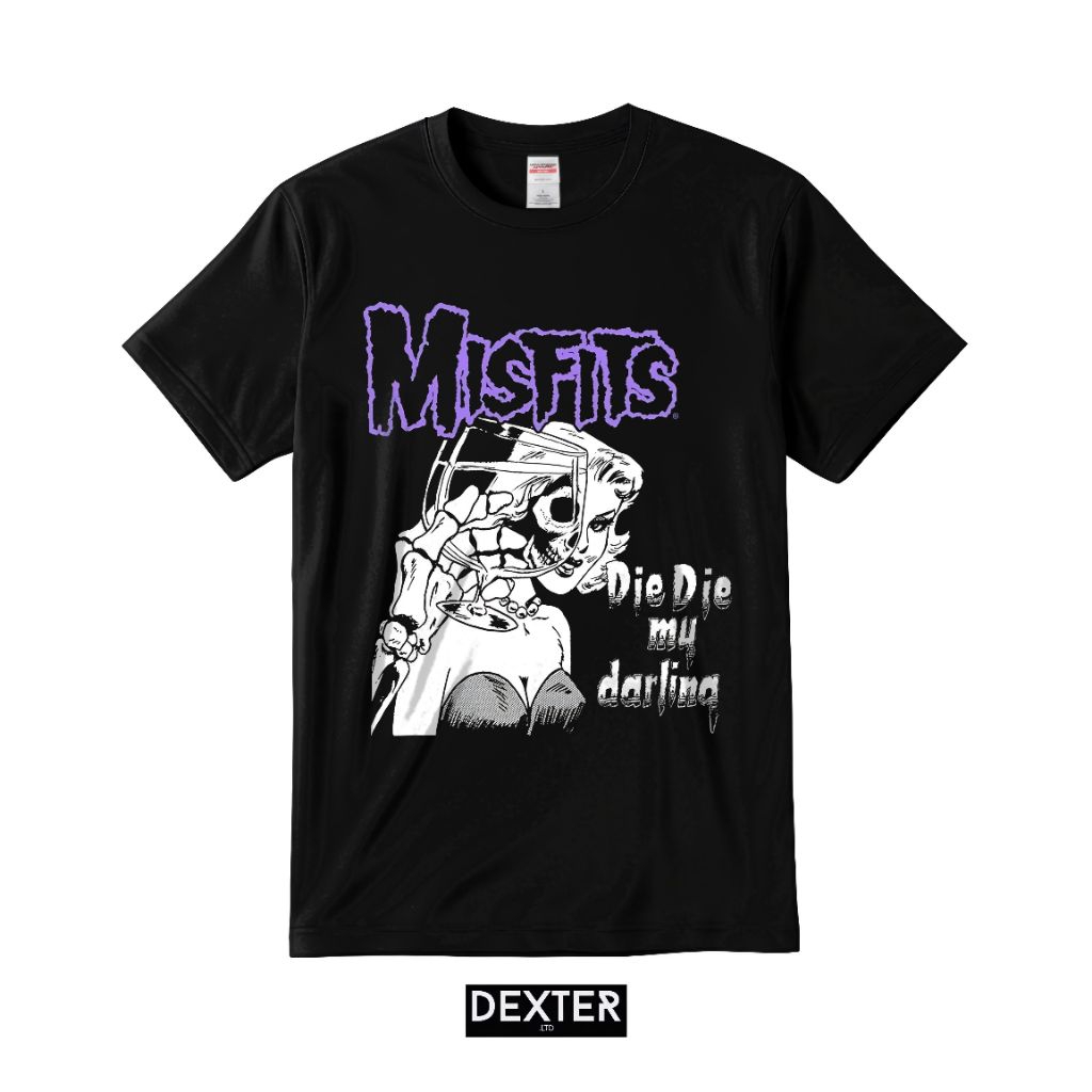 Baju kaos Tshirt GILDAN band rock HOROR musik MISFITS premium PRINT DTG custom satuan SN84