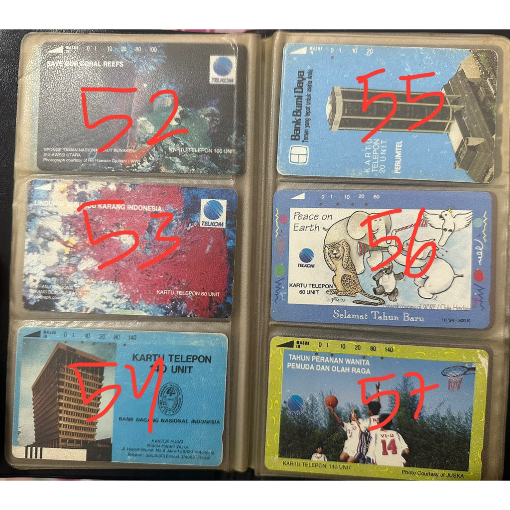 (52-93) 90+ KARTU TELEPON JADUL LANGKA LIMITED EDITION
