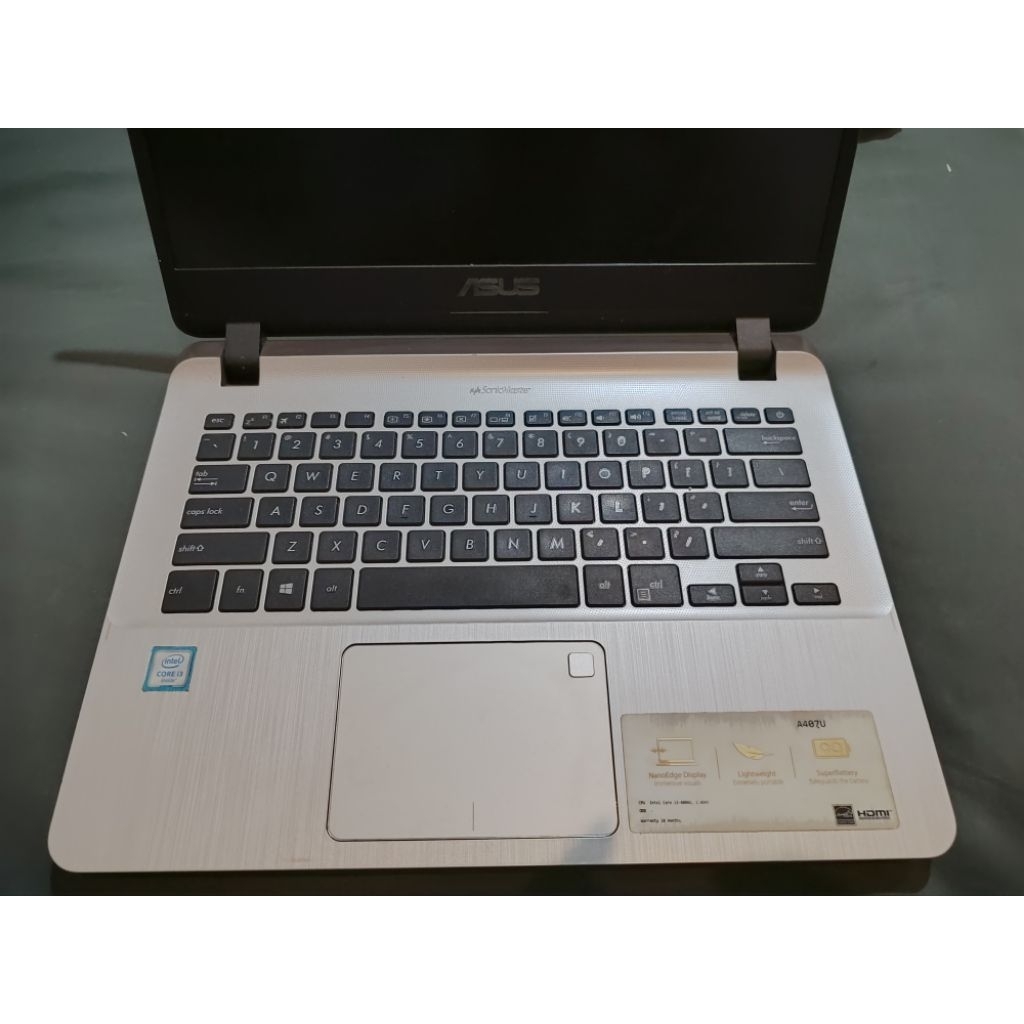 LAPTOP ASUS A407U SECOND PRELOVED