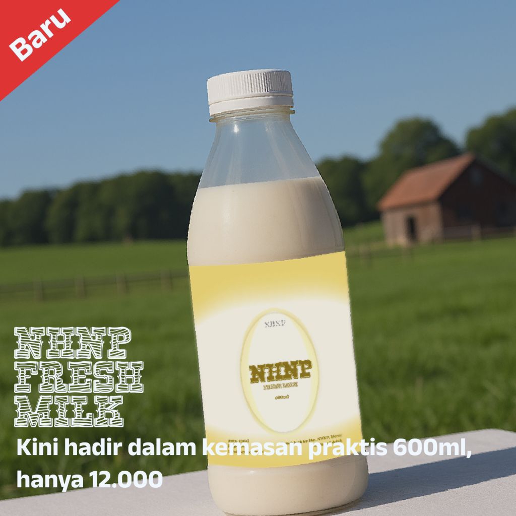 

[New Launch] NHNP Milk 600-1000Ml, Susu sapi segar tanpa pemanis buatan