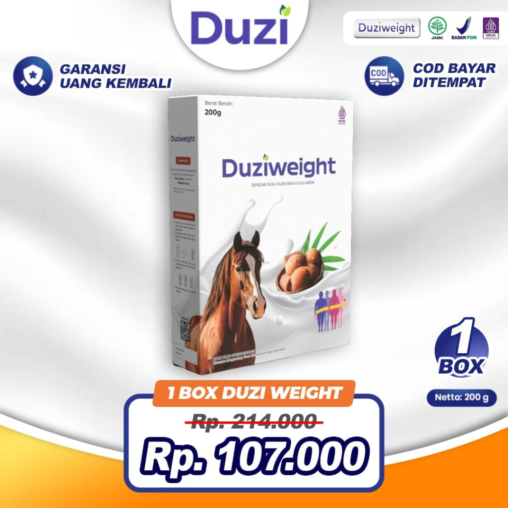 

Duzi Weight 200g – Susu Tinggi Protein untuk Menambah Berat Badan Secara Alami