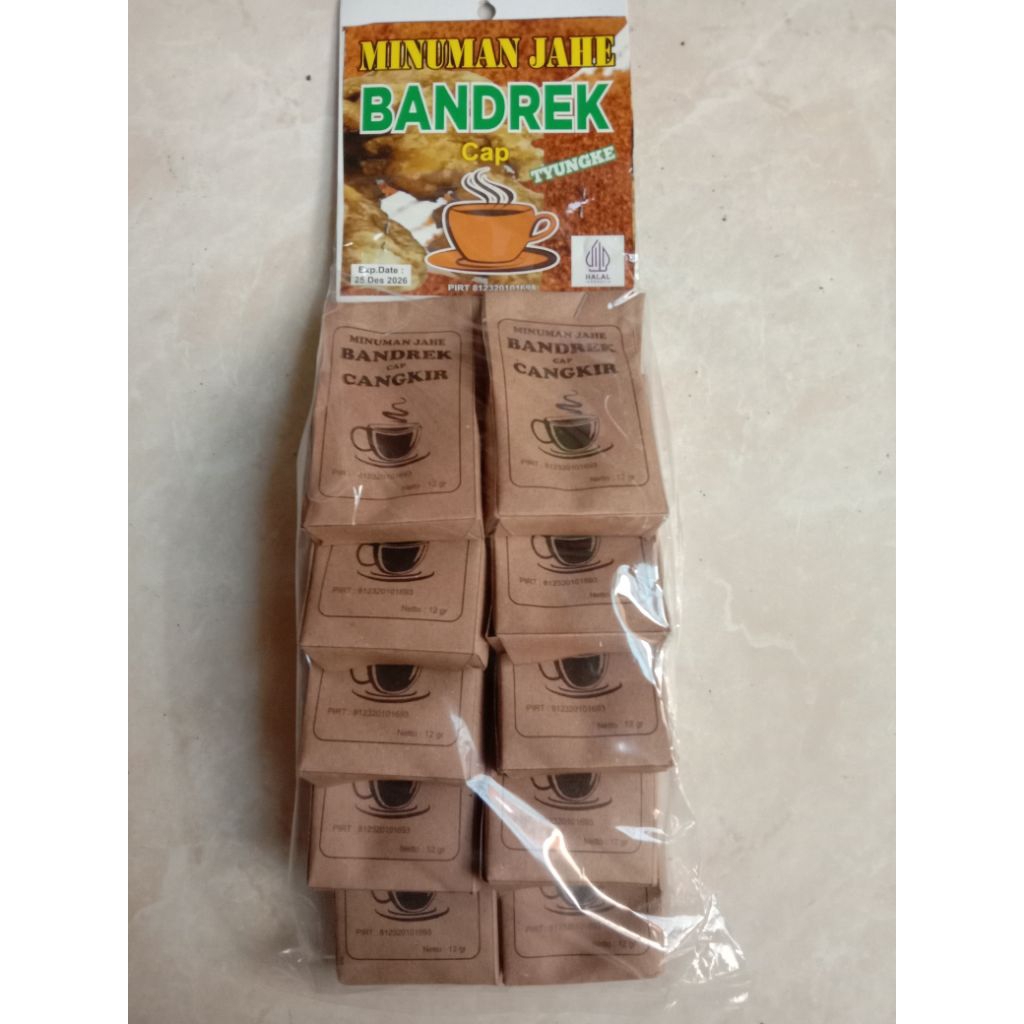 

bubuk minuman segar Bandrek khas jawa tengah yang bahanya adalah herbal alami jahe dan susu