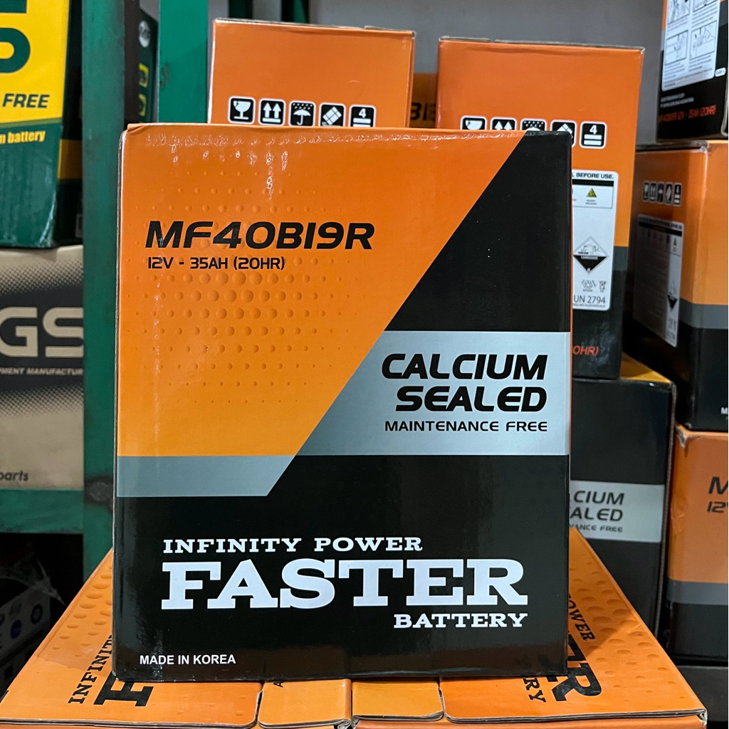 Aki Kering Faster NS40Z (40B19R) | Aki Mobil Avanza, Rush, Terios, Grand Max, Luxio, APV, Futura, dl