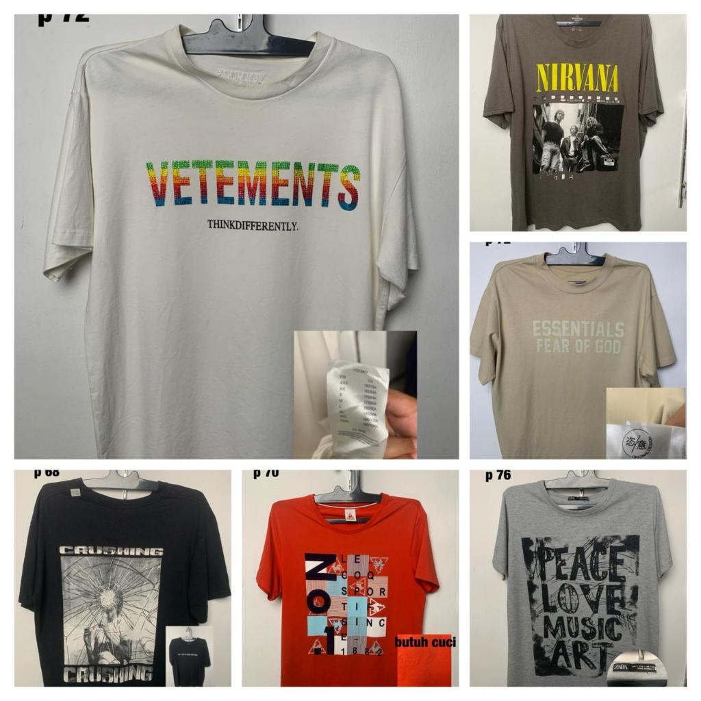 kaos second  vintage preloved