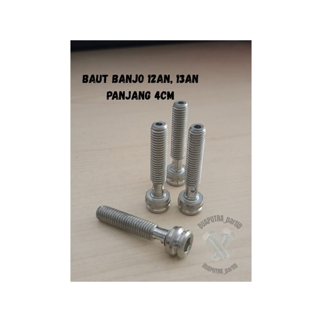 Baut Nepel Baut Banjo Selang Rem Probolt Stainless Baut Selang Rem Ke Master / Kaliper Baut