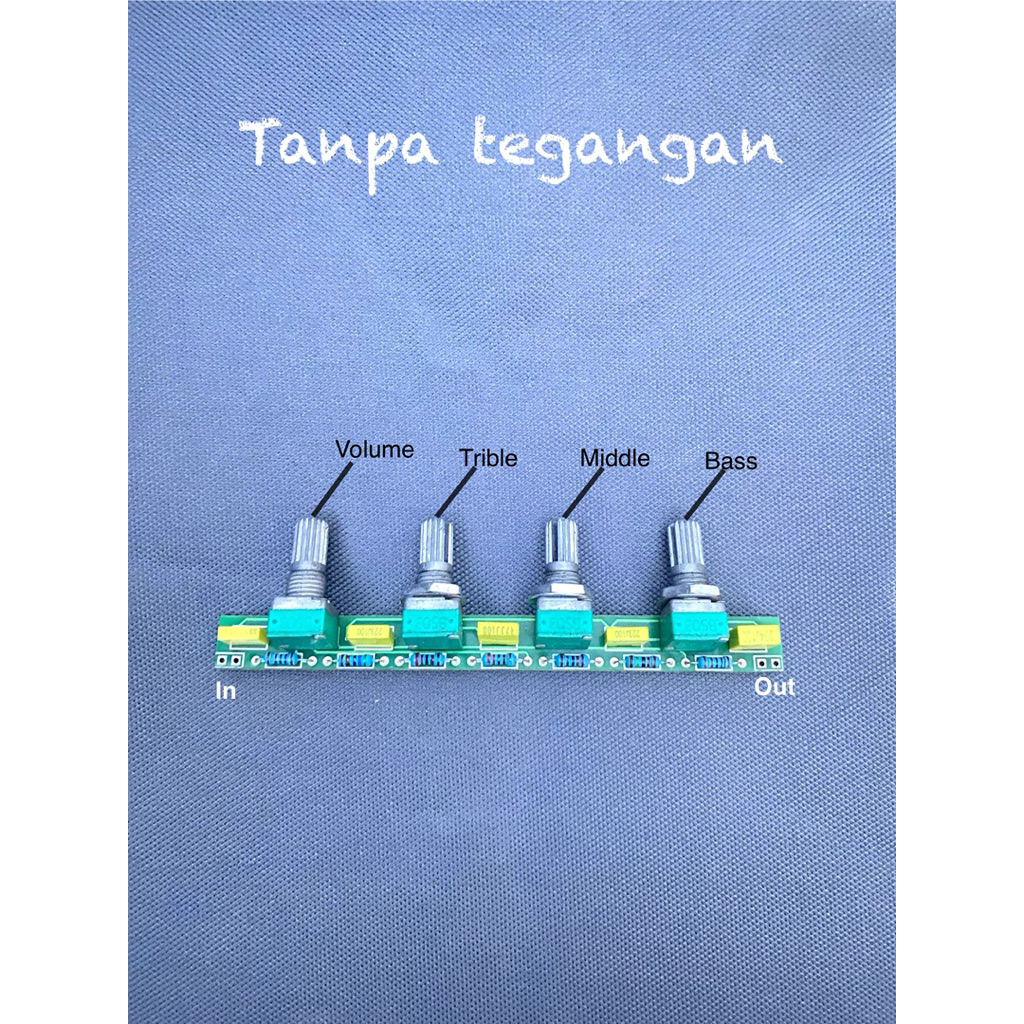 tone Control mono pasif tanpa tegangan
