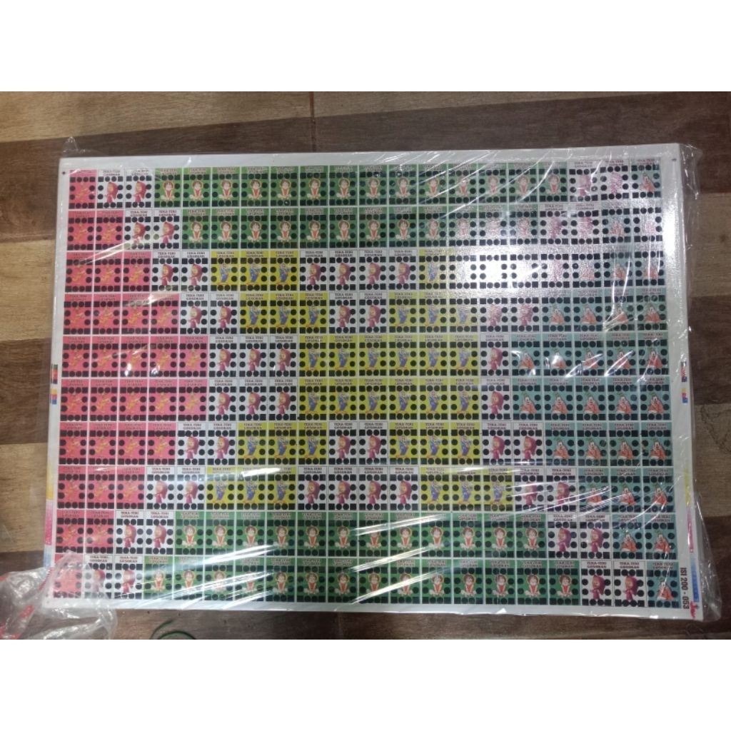 Mainan Gosok Taktik Boom Lembaran / Teka teki Gosokan