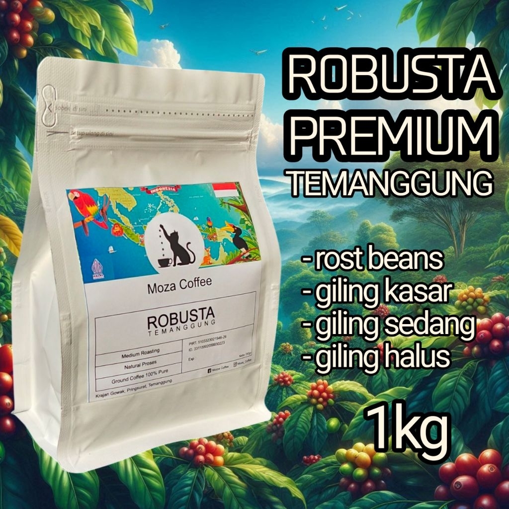 

kopi robusta temanggung 1kg, grade 1 (premium)