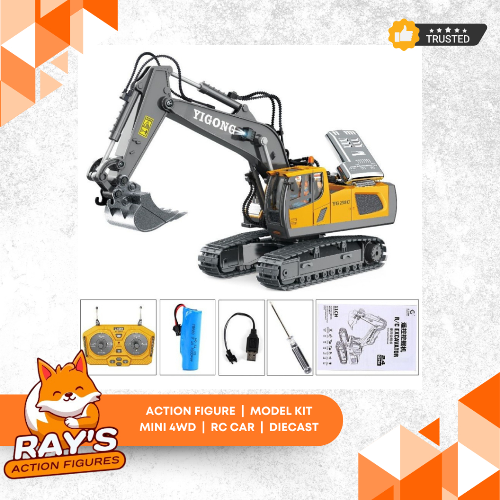 RC Excavator Yigong Diecast