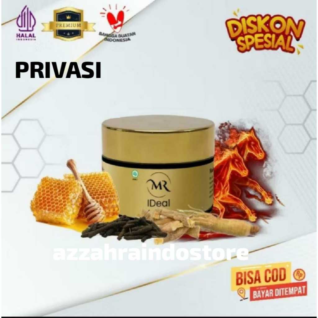 

[ PLATINUM ] Mr Ideal GOLD Madu Bubuk bahan serbuk alami isi 15 btr