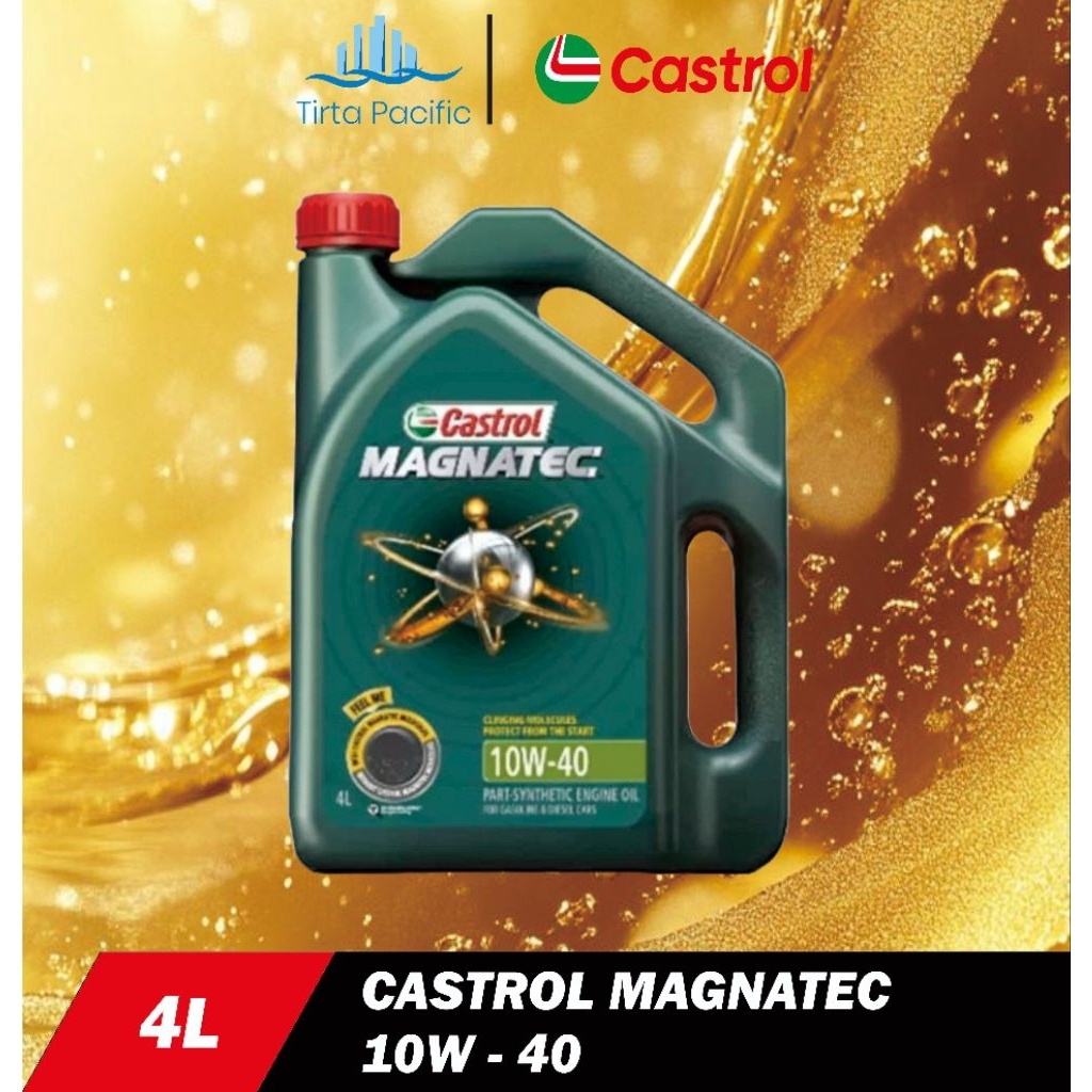Oli Mobil Castrol Magnatec 10w40 / 10w-40 4L Original