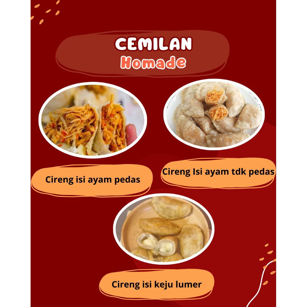 

Cireng Isi Ayam Suwir - Aci - Cireng Frozen - Cemilan Makanan Ringan