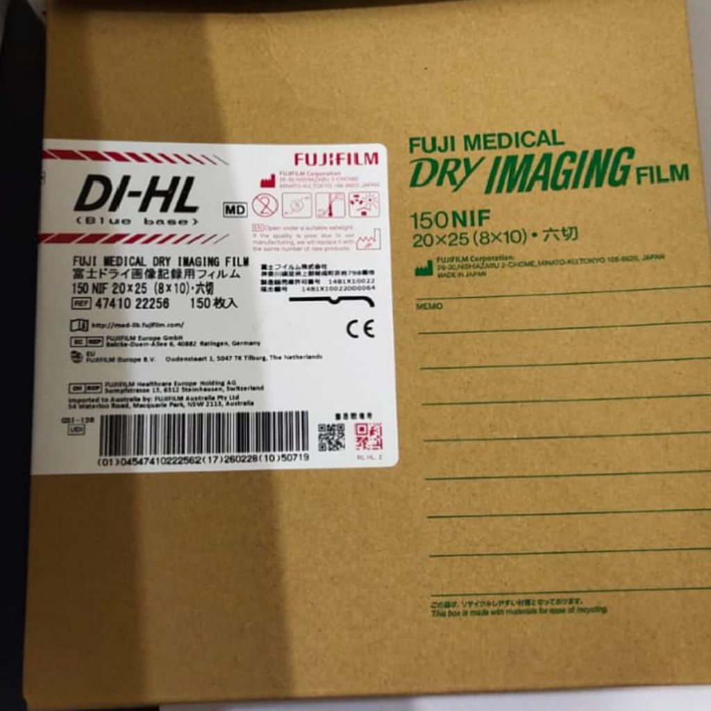 Film x-Ray FUJI DIHL 20X25/tanpa Box Exp 12-2026