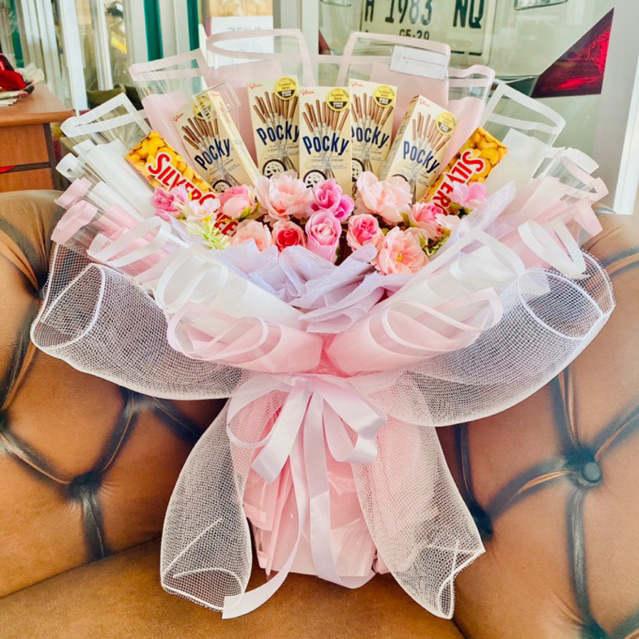 

Ready Buket korea Instan Bukett Bunga Snack Bouquet Wisuda Ulang tahum hampers hadiah