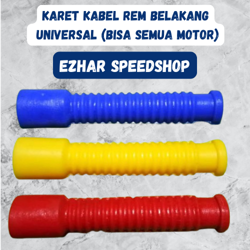 karet pelindung kabel rem belakang warna merah biru kuning vespa yamaha honda universal semua motor