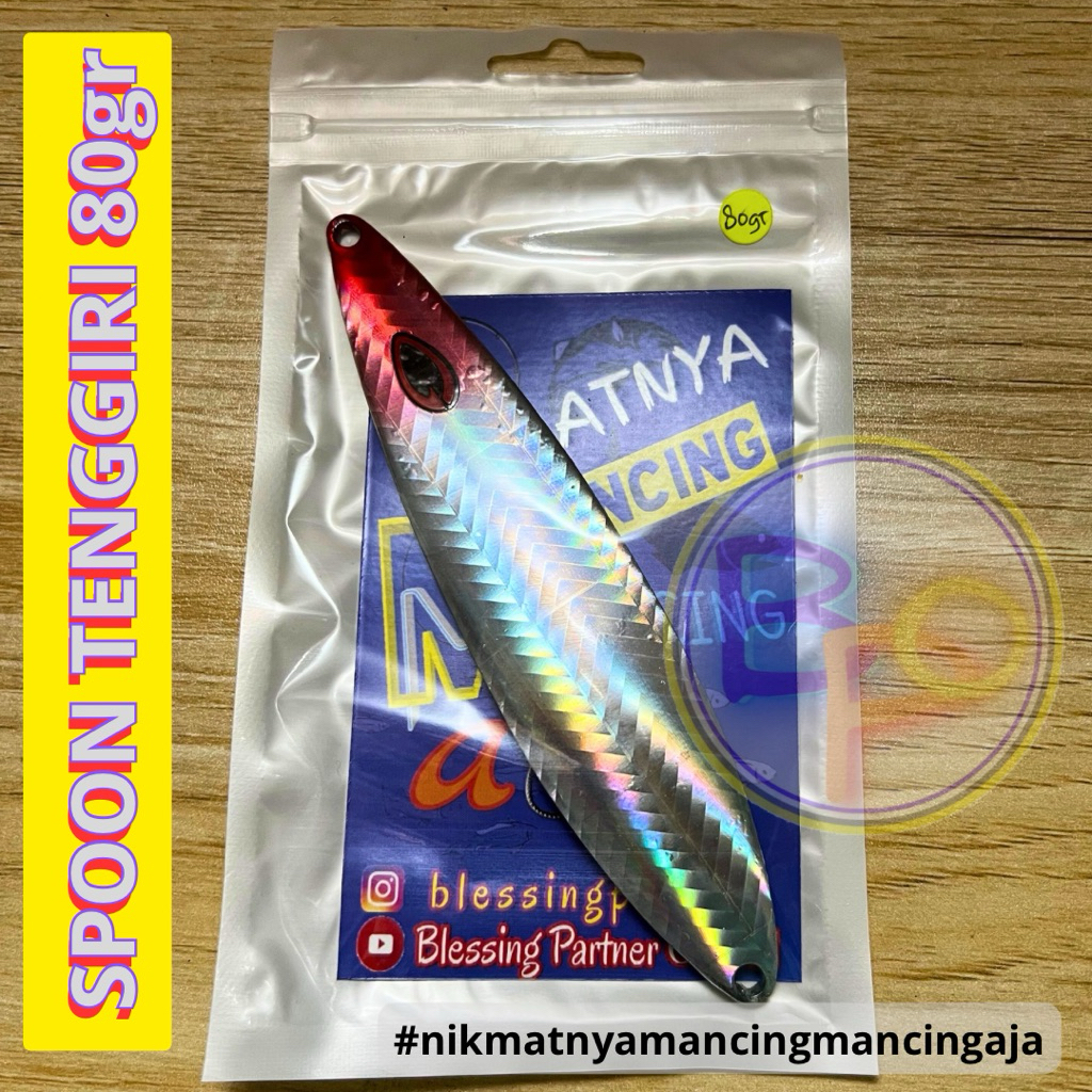 Umpan SPOON Tenggiri 80gr pipi merah