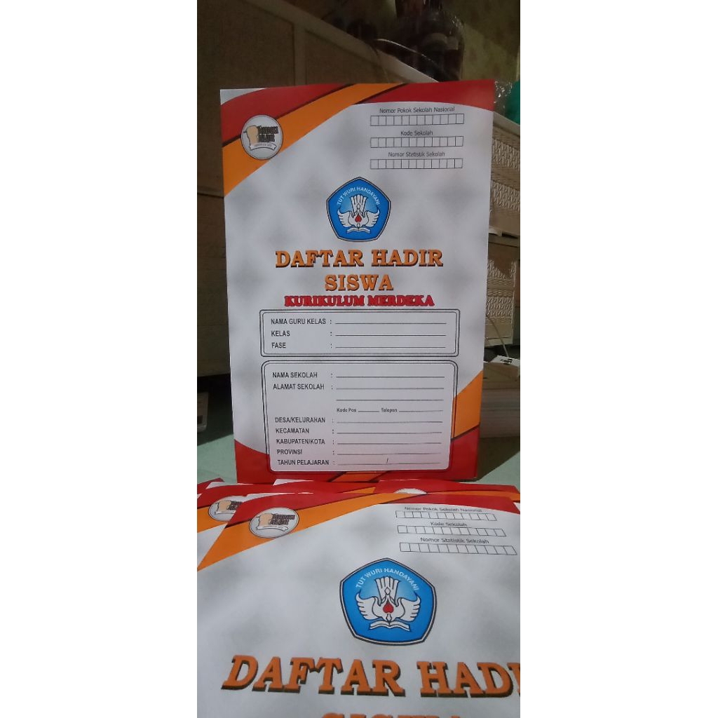 buku Absensi siswa / daftar hadir siswa