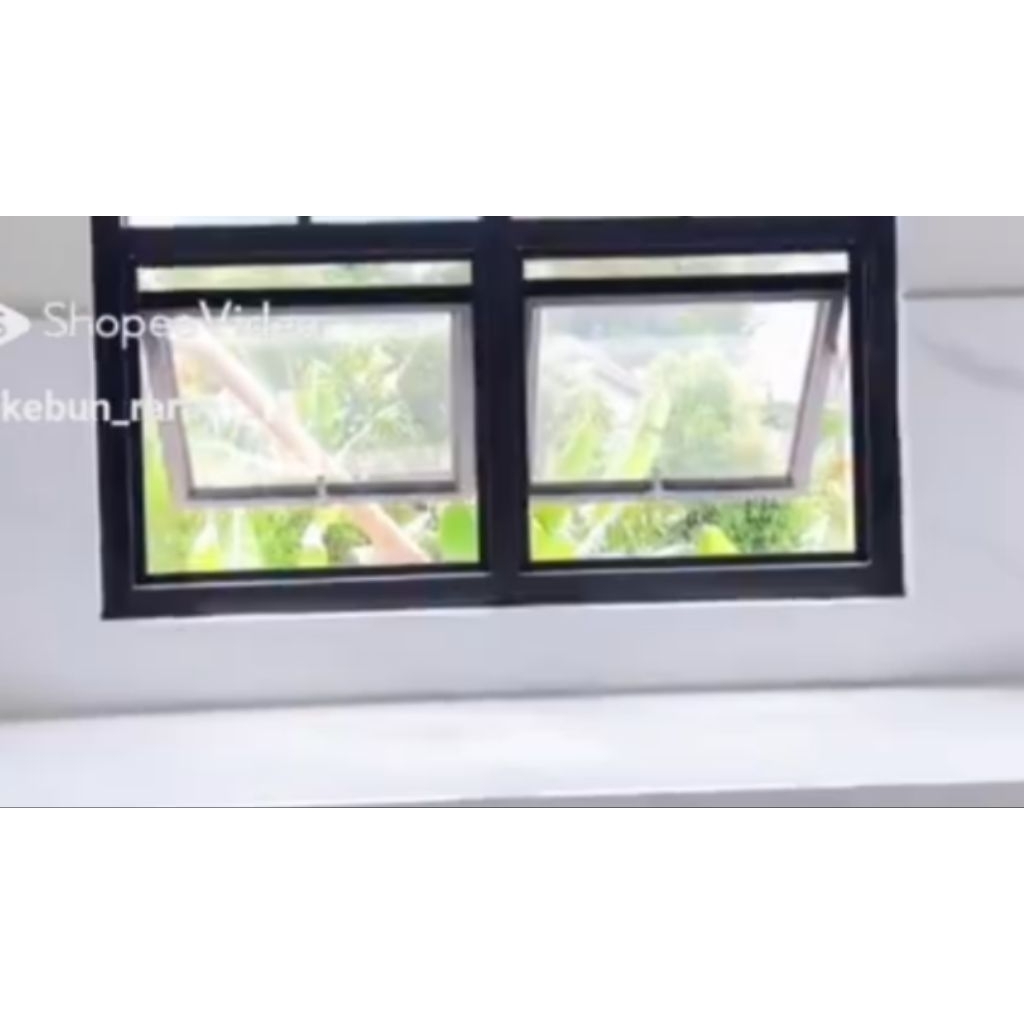 JENDELA BOVEN ALUMINIUM 2 DAUN BUKA JUNGKIT COCOK UNTUK VENTILASI DAPUR BISA CUSTOM [FREE PACKING KA