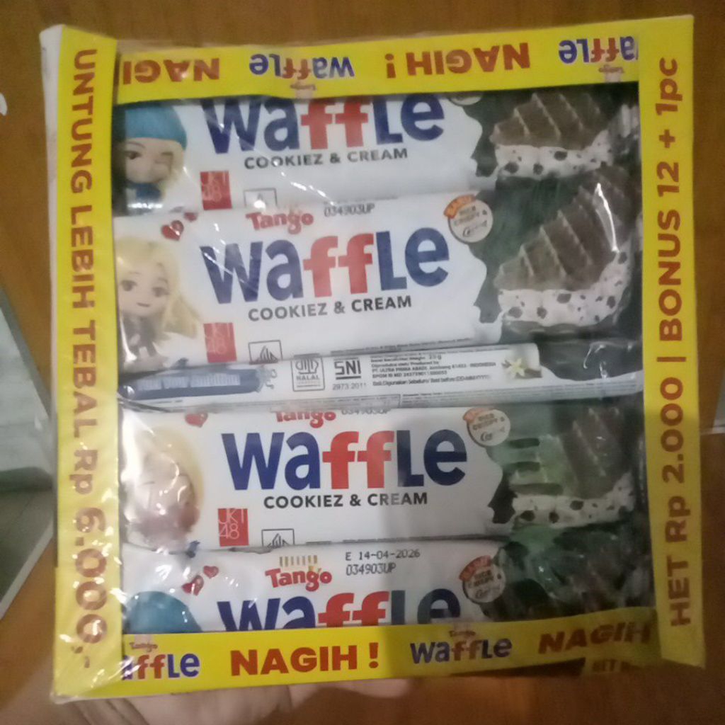 

Tangowaffle/waffle/tango/biskuit coklat
