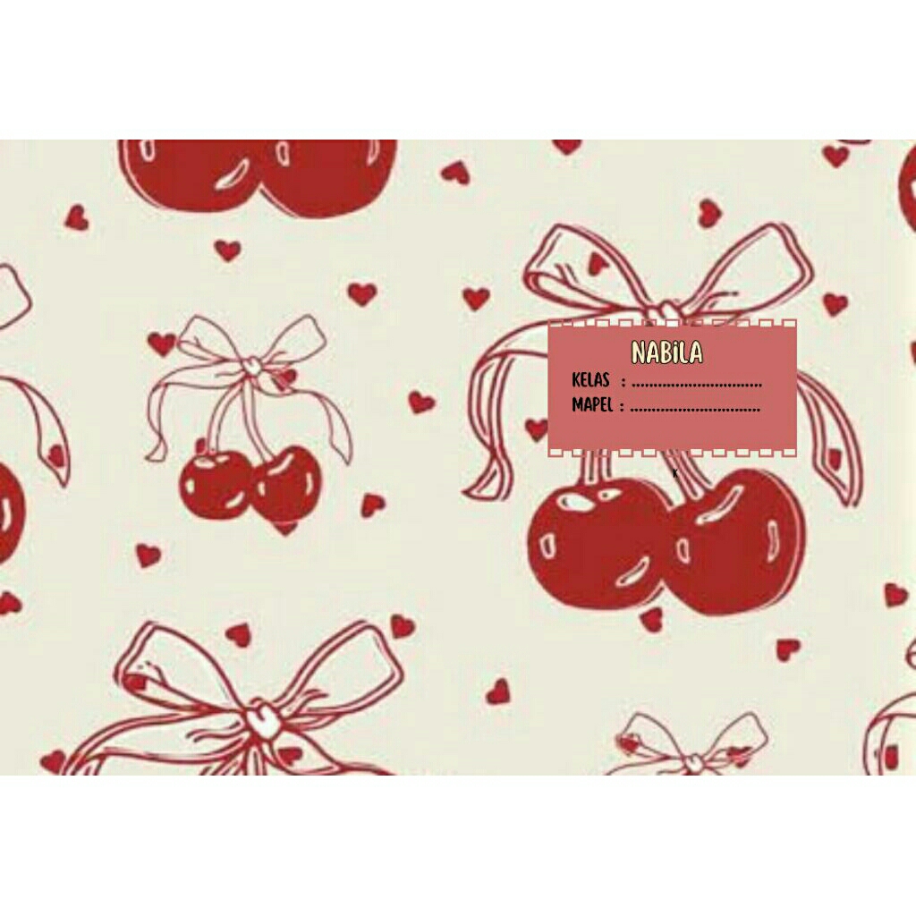 

SAMPUL BUKU CUSTOM AESTETIC coquette merah by tithamisu