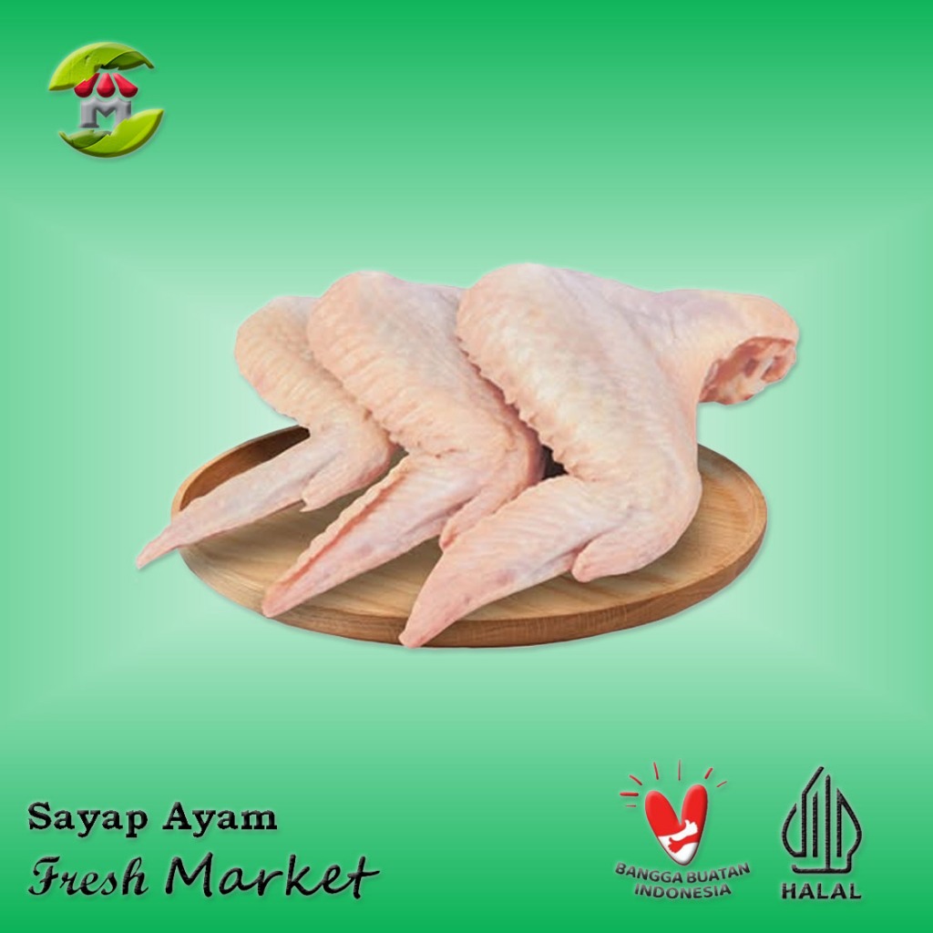 

[JAKPUS] Full Wing Sayap Ayam Utuh Pack 950gr - 1kg
