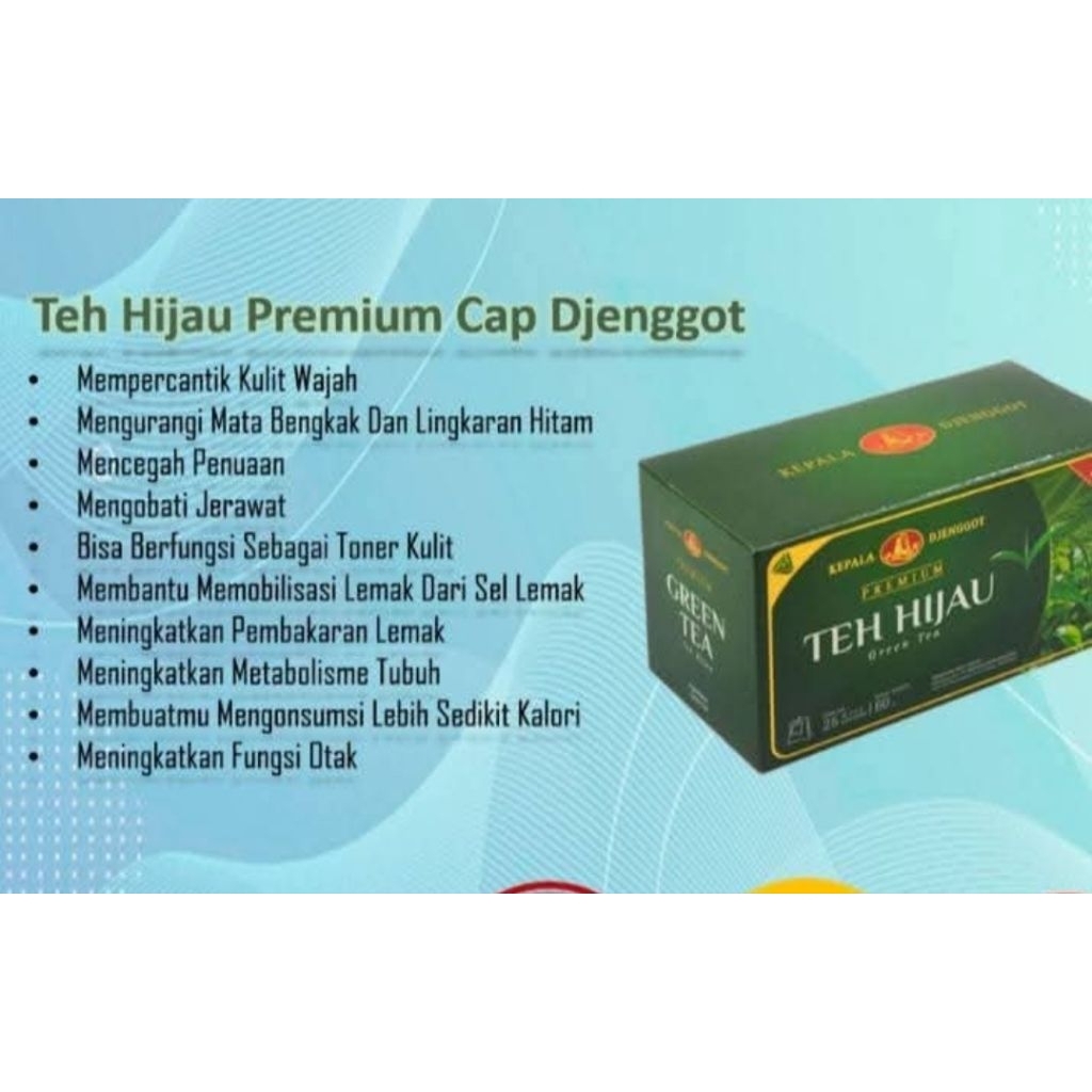 

TEH HIJAU KEPALA DJENGGOT ASLI - Turunkan Berat Badan, Detox Alami dan Kaya Antioksidan - 100% Natural