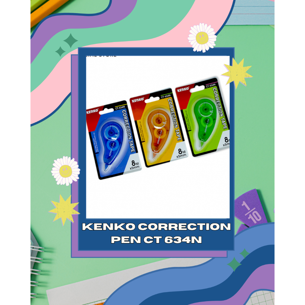 

KENKO CORRECTION TAPE CT 634N TIPE-X KERTAS