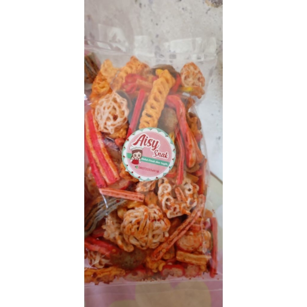 

Kerupuk Seblak Mix Siap Makan | Seblak Kering Aisy Snack | Pedas Gurih Nagih