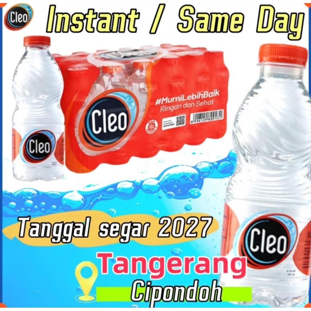 

cleo murah botol mini 200mili isi 24 botol Air murni cleo mini isi 24