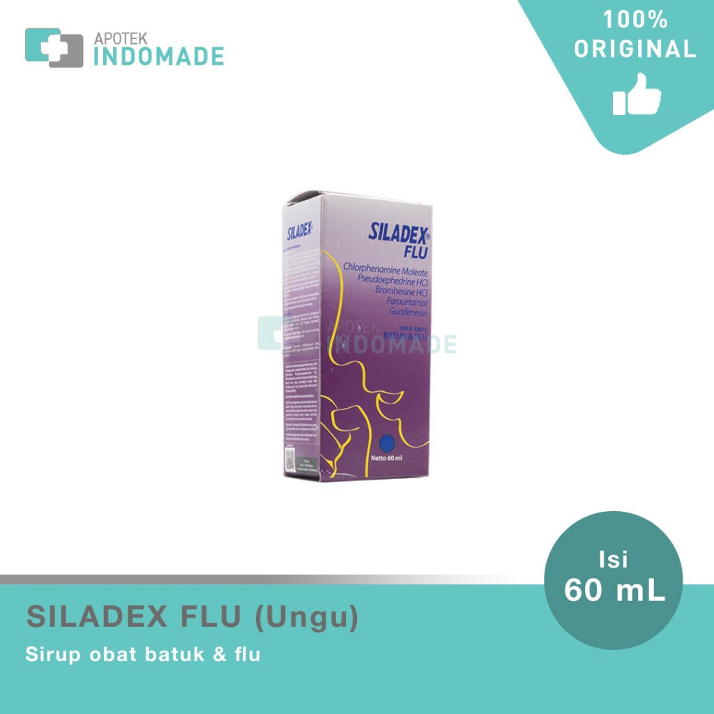 Siladex Flu 60 Ml / Siladex Ungu / Siladex Obat Batuk Pilek / Siladex Batuk Pilek - Obat Batuk Pilek