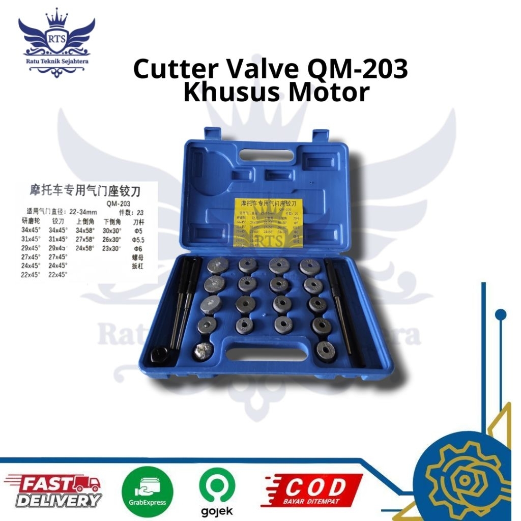 Cutter Valve QM-203 Mata Pisau 22-34mm Baru