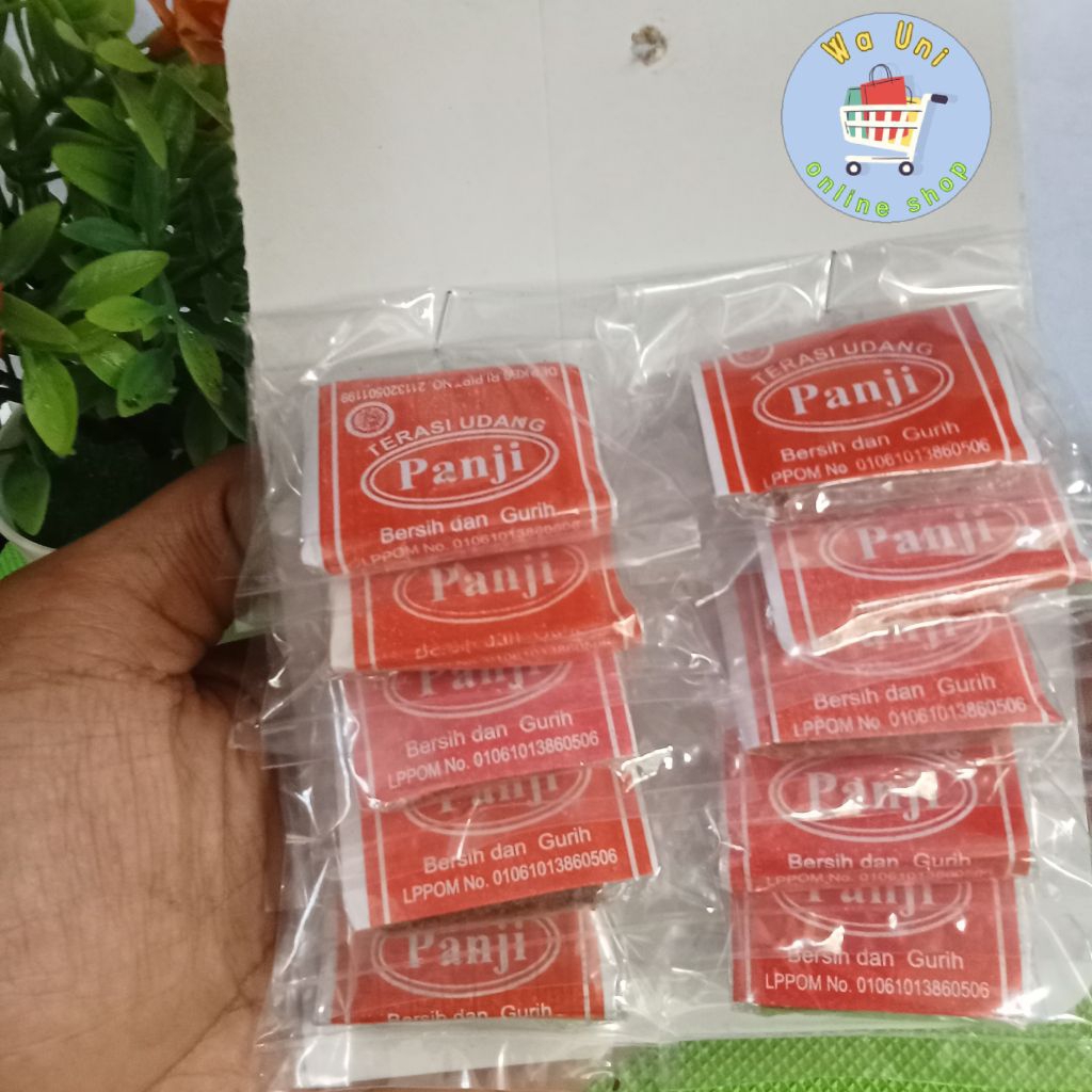 

terasi udang panji renceng isi 10 bungkus - terasi - terasi udang - bahan masakan - penyedap