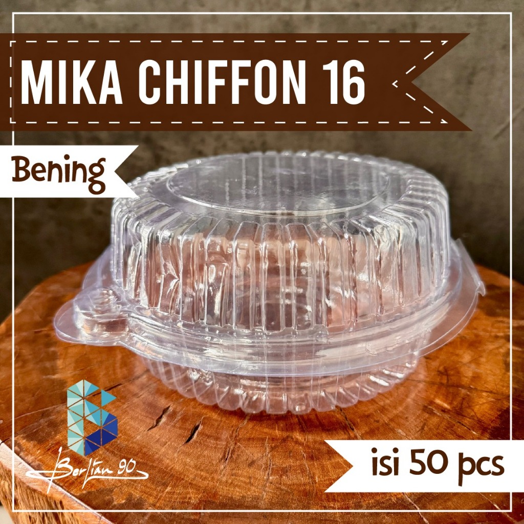 ( ISI 50 ) Mika Chiffon Bulat / Mika Sifon Bolu Bulat / Sifon Cake